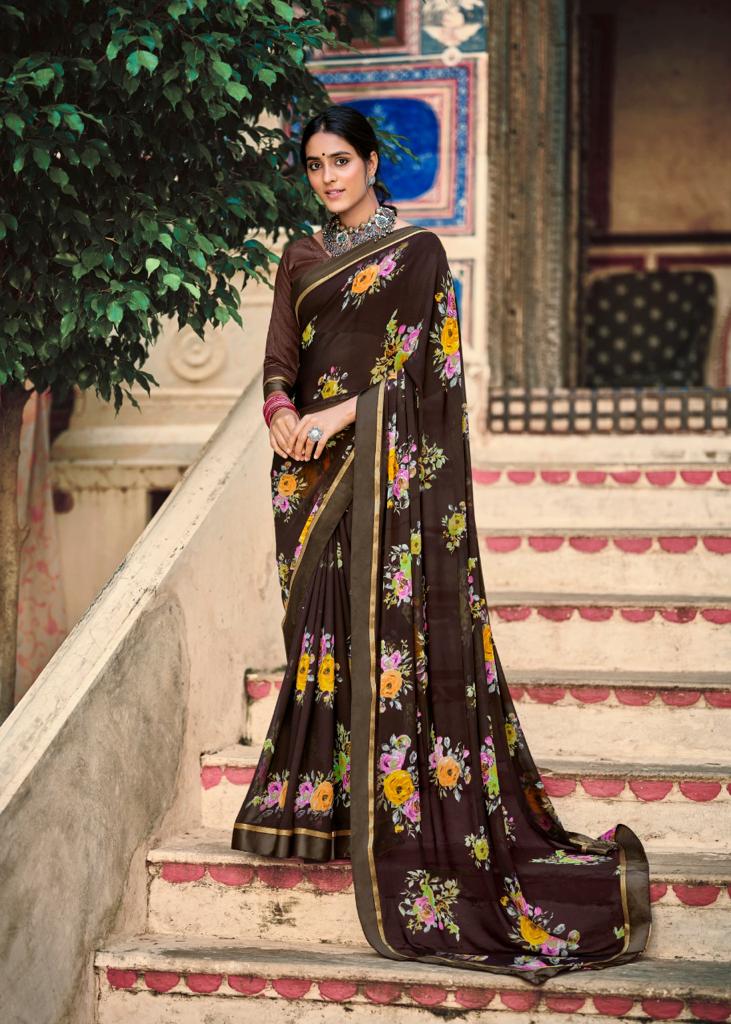 Kashvi Phulwari Casual Wear Georgette Printed Designer Saree Collection